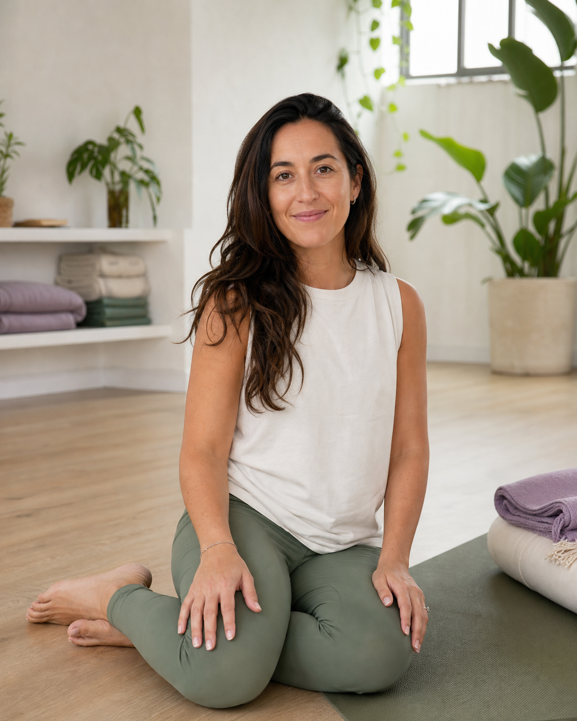 Retrato provisional de la profesora de yoga